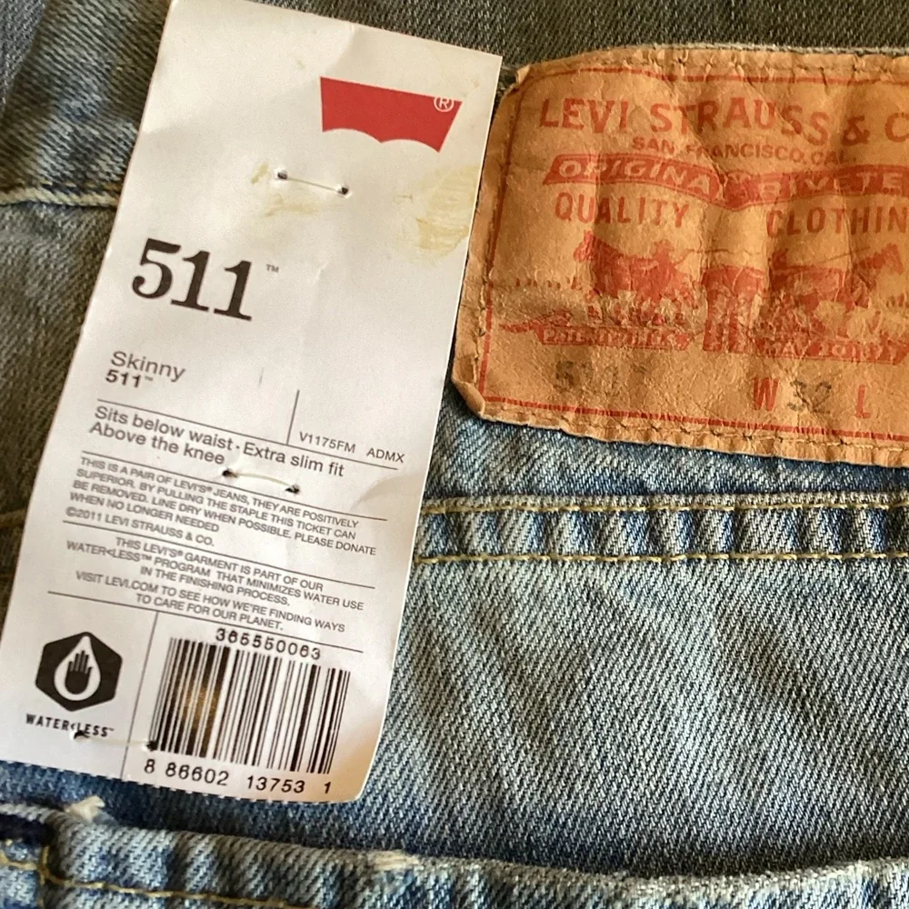 Levi's 511 Skinny Shorts Vintage Denim Men's Size 32